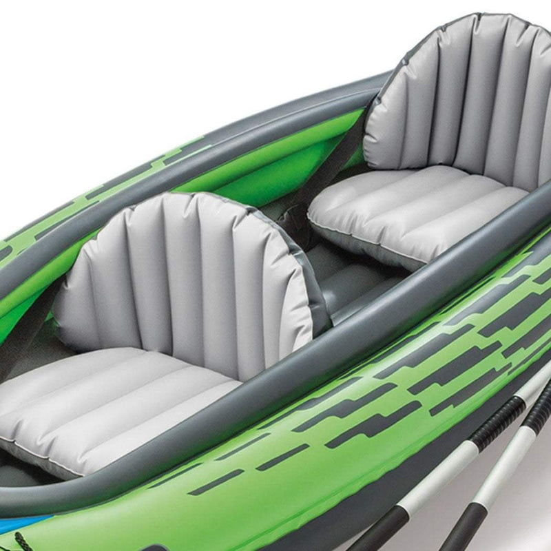 Intex Kayak Boat Inflatable K2 Sports Challenger 2 Seat Floating Oars River Lake Payday Deals