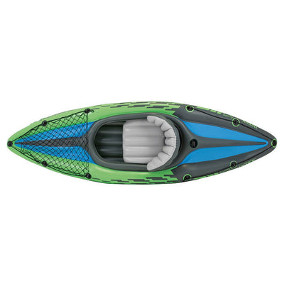 Intex Sports Challenger K1 Inflatable Kayak 1 Seat Floating Boat Oars River/Lake Payday Deals