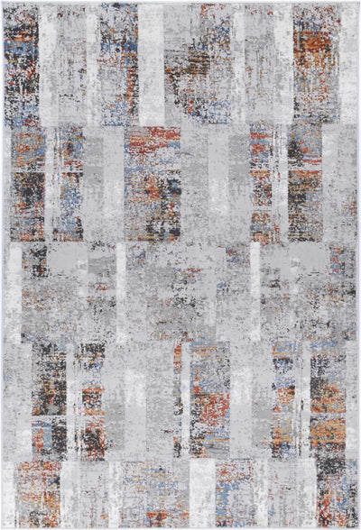 Isaiah Grey Rust Abstract Rug 120x170cm
