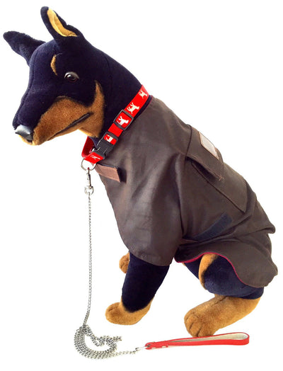 JACARU Wax Oil Skin Cotton Dog Coat Jacket Fully Lined Windbreaker Winter Vest Payday Deals
