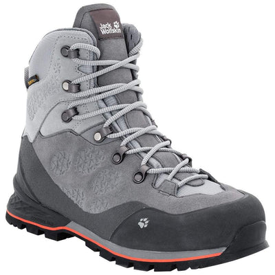 Jack Wolfskin Women's Boots Hiking Shoes Wilderness Texapore Mid - Tarmac Grey Payday Deals