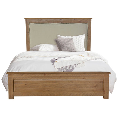 Jade 4pc Queen Bed Bedside Tallboy Bedroom Suite Furniture Package - Natural Payday Deals