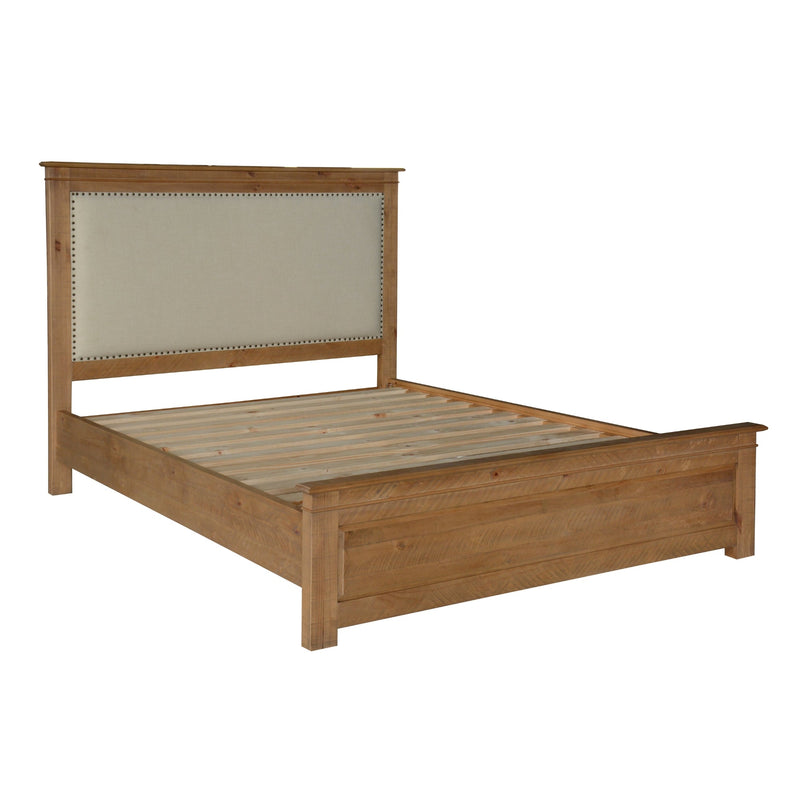 Jade Queen Size Bed Frame French Provincial Style Timber Mattress Base - Natural Payday Deals