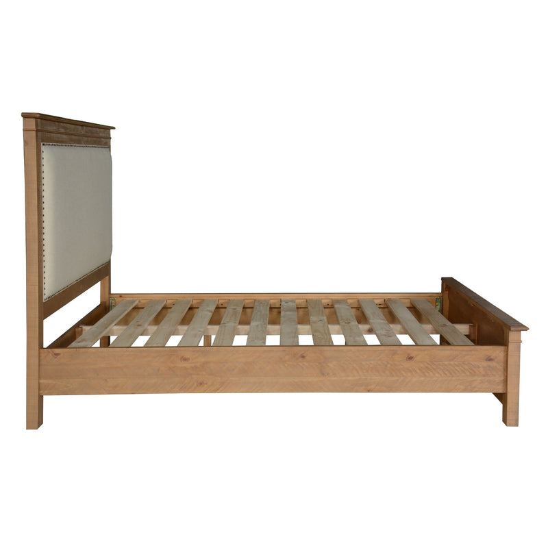 Jade Queen Size Bed Frame French Provincial Style Timber Mattress Base - Natural Payday Deals