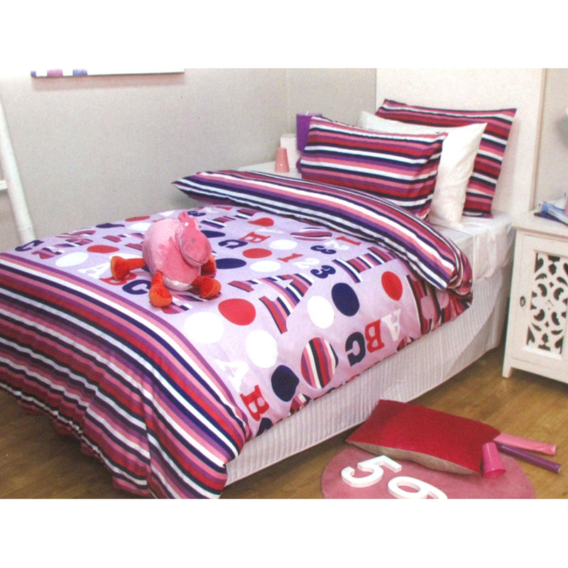 Jelly Bean Kids Disco Girl Quilt Cover Set Single Payday Deals