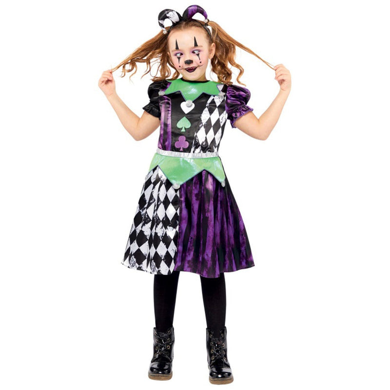 Jester Girl 6-8 Years Halloween Costume Payday Deals
