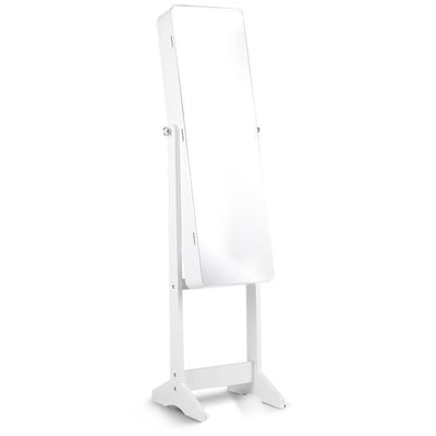 Cabinet with Mirror and LED Light - White