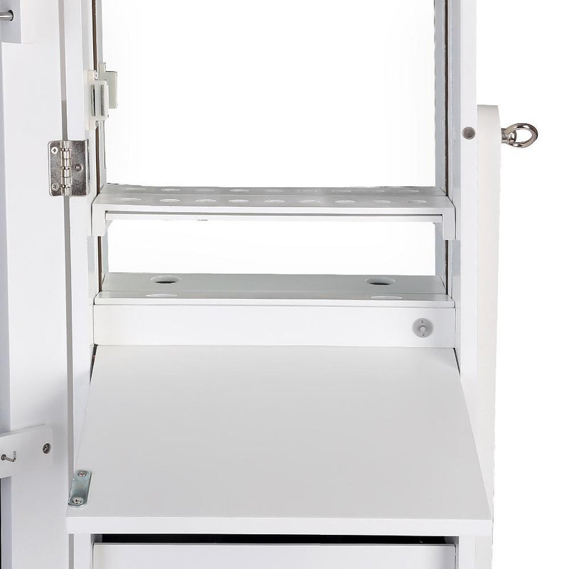 Cabinet with Mirror and LED Light - White Payday Deals