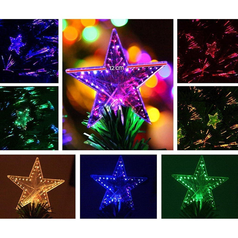 Jingle Jollys 1.8M 6FT LED Christmas Tree Xmas Optic Fiber Multi Colour Lights Payday Deals