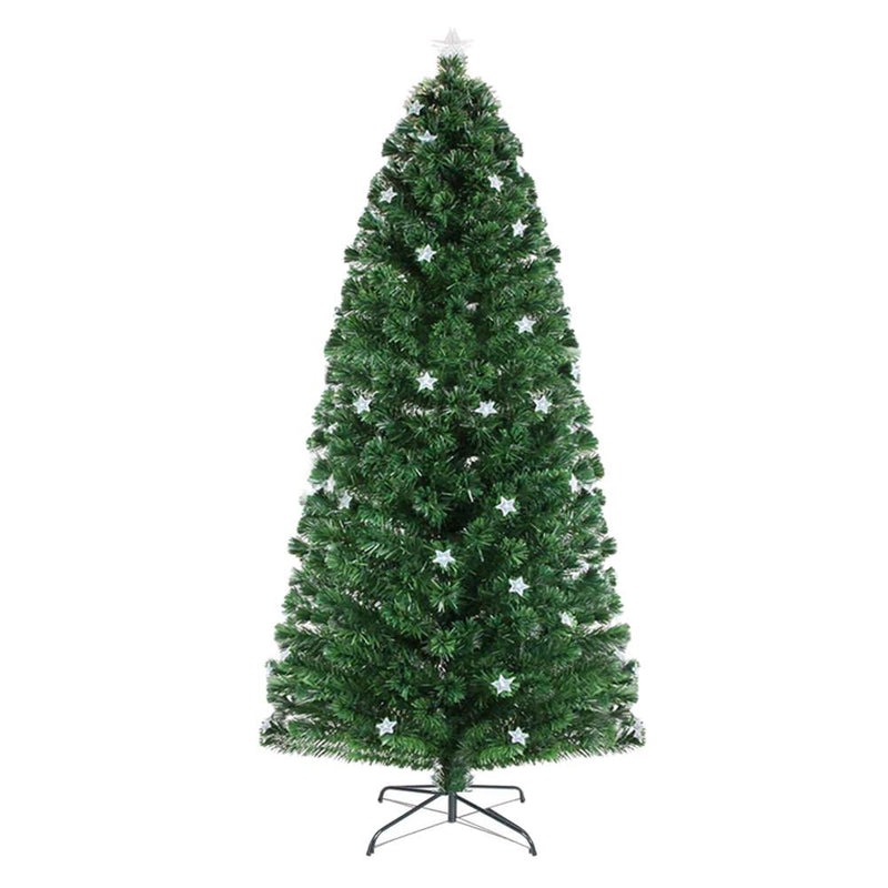 Jingle Jollys 2.1M 7FT LED Christmas Tree Xmas Optic Fiber Multi Colour Lights Payday Deals
