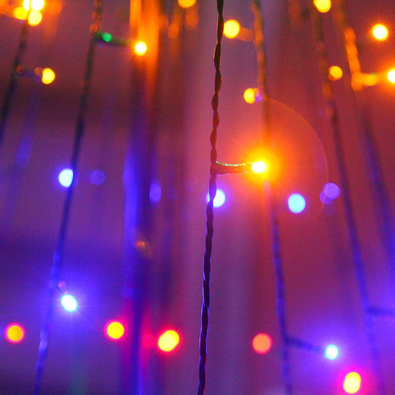 Jingle Jollys 2.1M LED Christmas Tree Lights Multi Colour