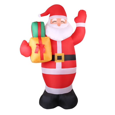 Jingle Jollys 2.4M Christmas Inflatables Santa Xmas Light Decor LED Airpower Payday Deals