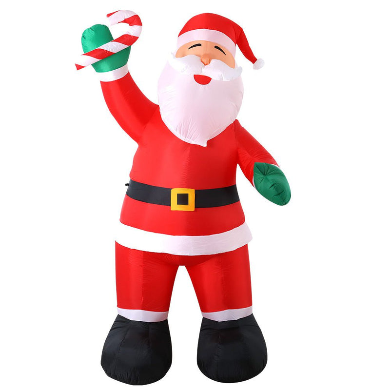 Jingle Jollys 3M Christmas Inflatable Santa Xmas Outdoor Decorations LED Lights Payday Deals
