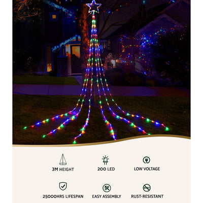 Jingle Jollys 3M Christmas Lights LED Motif Fairy String Lights Solar powered Payday Deals