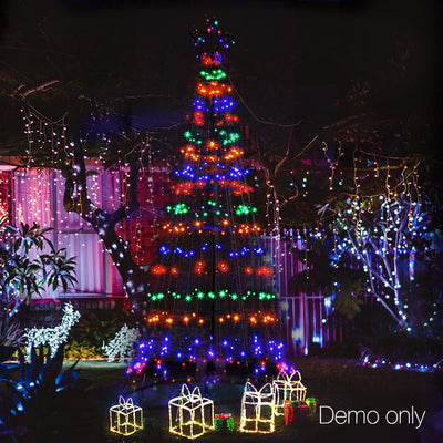 Jingle Jollys 3M LED Christmas Tree Multi Colour