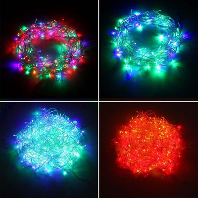 Jingle Jollys 50M Christmas String Lights 250LED Multi Colour