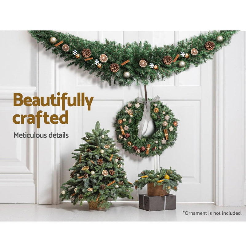 Jingle Jollys Christmas Garland 1.8M Xmas Tree Decoration Green Payday Deals