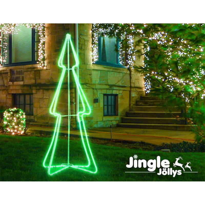 Jingle Jollys Christmas LED Motif Light 1.2M Tree Waterproof Colourful Payday Deals