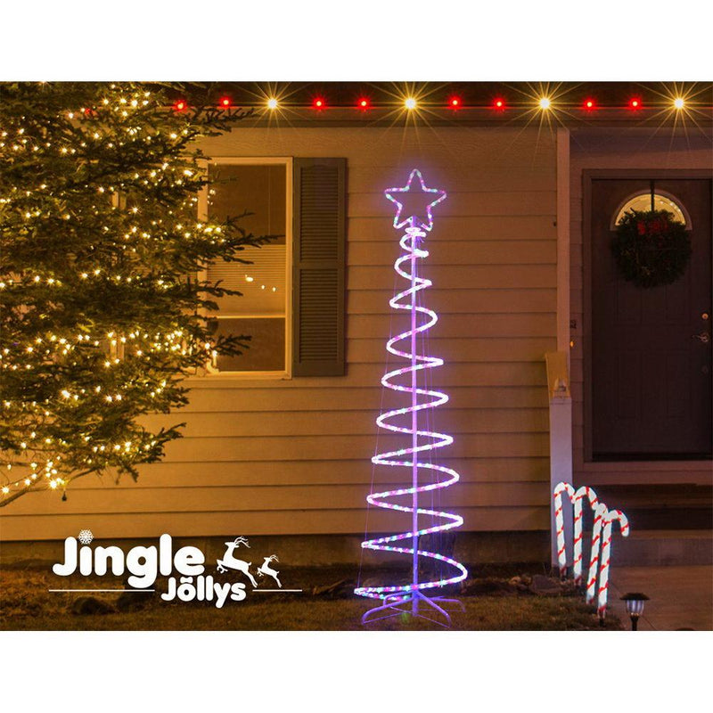 Jingle Jollys Christmas LED Motif Light 1.88M Tree Waterproof Colourful Payday Deals