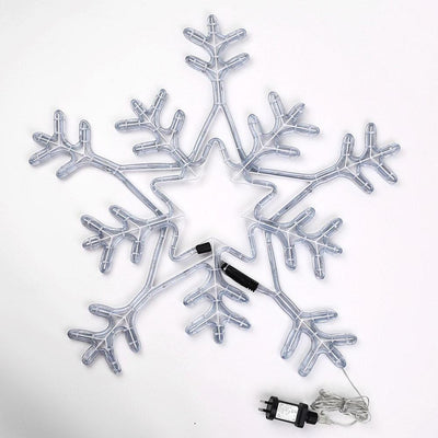Jingle Jollys Christmas LED Motif Lights Rope Snowflake