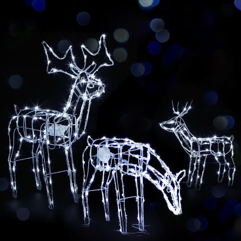 Jingle Jollys Christmas Motif Lights LED Rope Reindeer Waterproof Outdoor Payday Deals