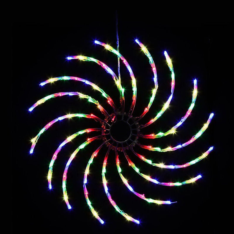 Jingle Jollys Christmas Motif Lights LED Spinner Light Waterproof Colourful Payday Deals