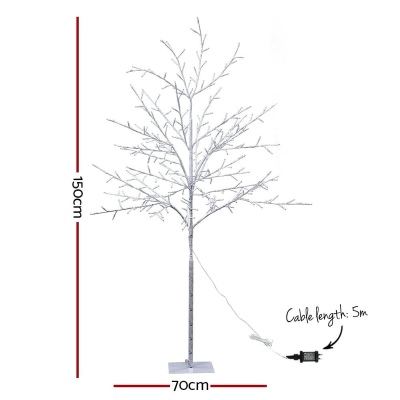 Jingle Jollys Christmas Tree 1.5M 304 LED Trees With Lights Warm White Payday Deals