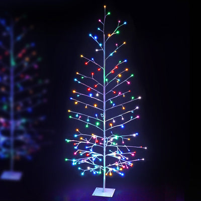 Jingle Jollys Christmas Tree 1.8M 176 LED Xmas Multicolour Lights Optic Fibre Payday Deals