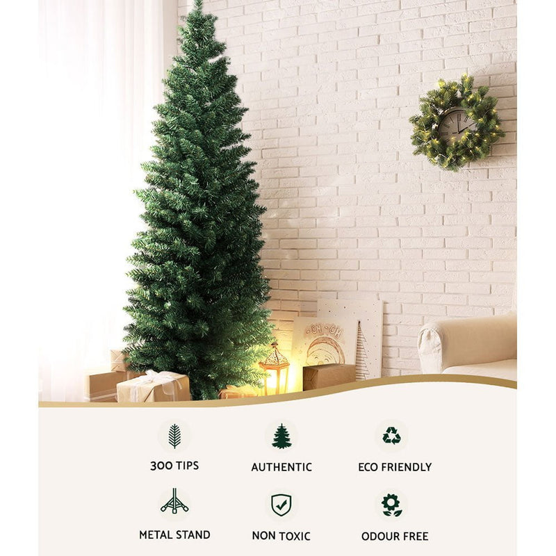 Jingle Jollys Christmas Tree 1.8M Xmas Trees Green Decorations 300 Tips Payday Deals