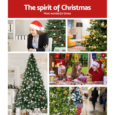 Jingle Jollys Christmas Tree 2.1M 7FT 1134 LED Light Xmas Decorations Warm White Payday Deals