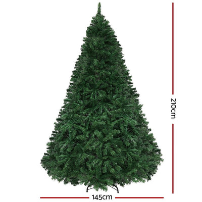 Jingle Jollys Christmas Tree 2.1M Xmas Tree with 2800 LED Lights Multi Colour Payday Deals