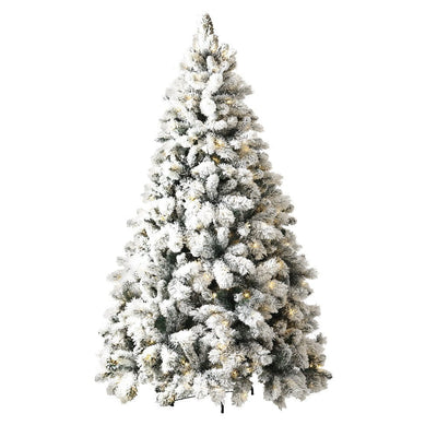 Jingle Jollys Christmas Tree 2.1M Xmas Tree with 500 LED Lights Snowy Tips Payday Deals