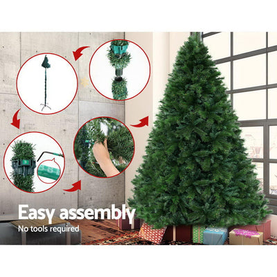 Jingle Jollys Christmas Tree 2.1M Xmas Trees Decorations Pine-Needle 1584 Tips Payday Deals