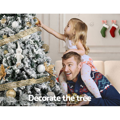 Jingle Jollys Christmas Tree 2.1M Xmas Trees Decorations Snowy 1106 Tips Payday Deals