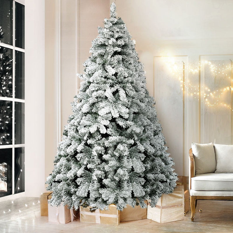 Jingle Jollys Christmas Tree 2.1M Xmas Trees Decorations Snowy 859 Tips Payday Deals