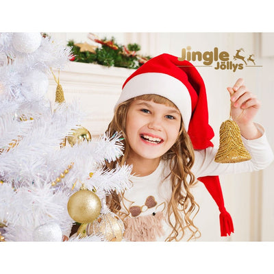 Jingle Jollys Christmas Tree 2.1M Xmas Trees Decorations White 1000 Tips Payday Deals