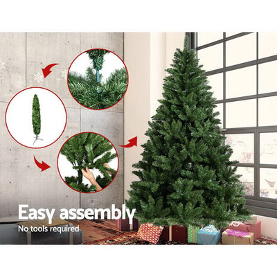 Jingle Jollys Christmas Tree 2.1M Xmas Trees Green Decorations 1000 Tips Payday Deals