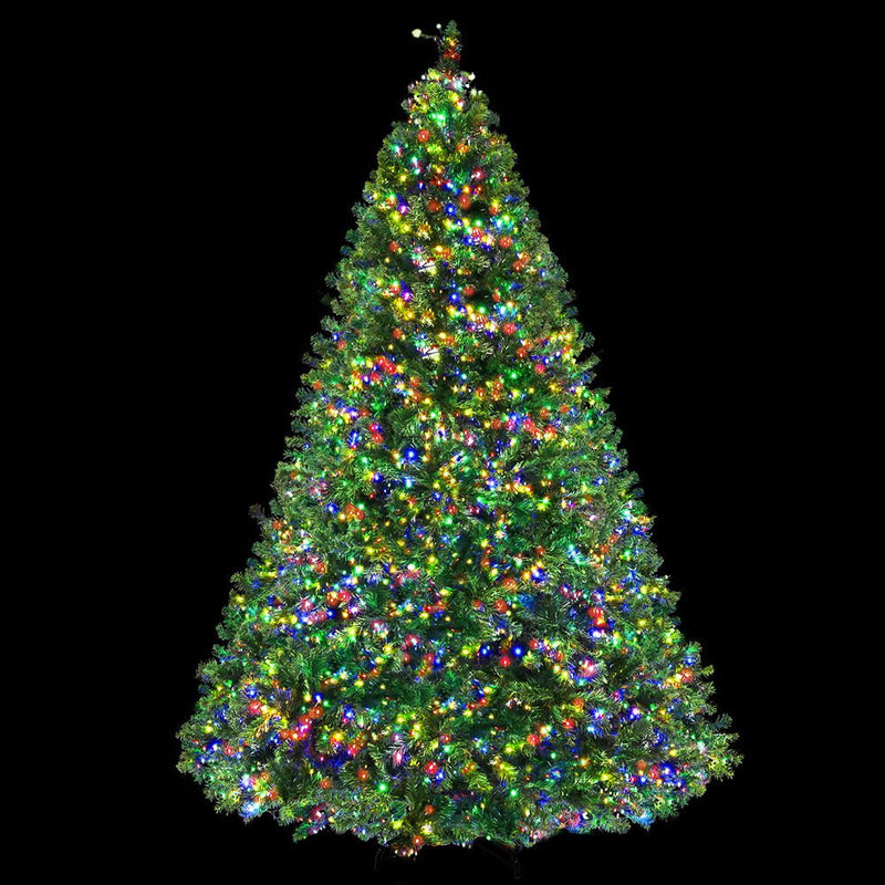 Jingle Jollys Christmas Tree 2.4M Xmas Tree with 3190 LED Lights Multi Colour Payday Deals