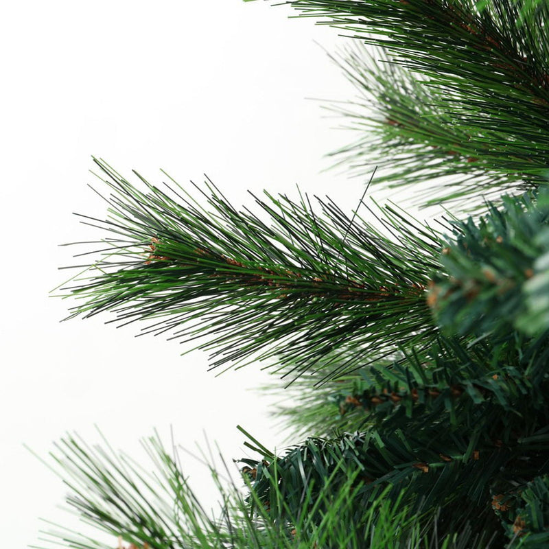 Jingle Jollys Christmas Tree 2.4M Xmas Trees Decorations Pine-Needle 2100 Tips Payday Deals