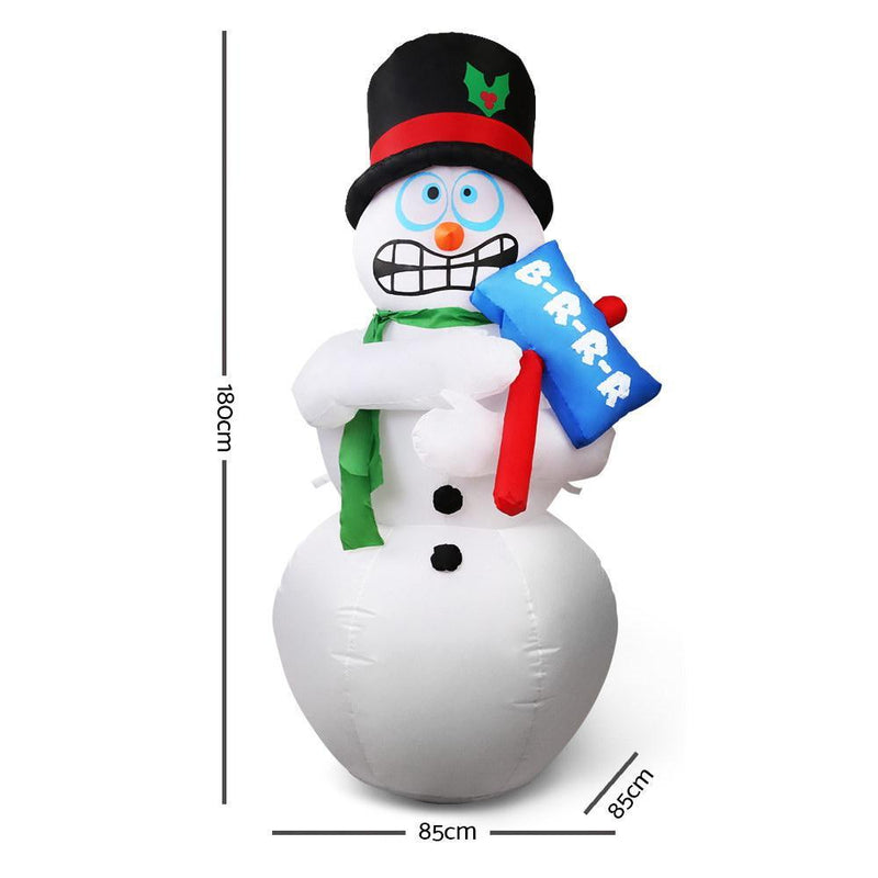 Jingle Jollys Inflatable Shaking Snowman