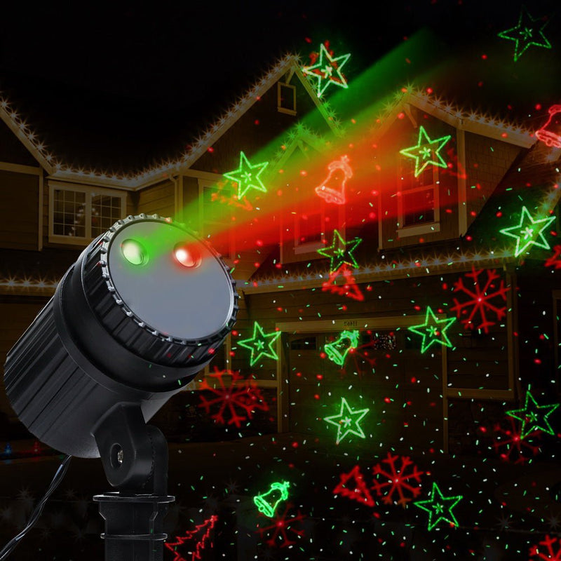 Jingle Jollys Moving LED Lights Laser Projector Landscape Lamp Christmas Decor Payday Deals