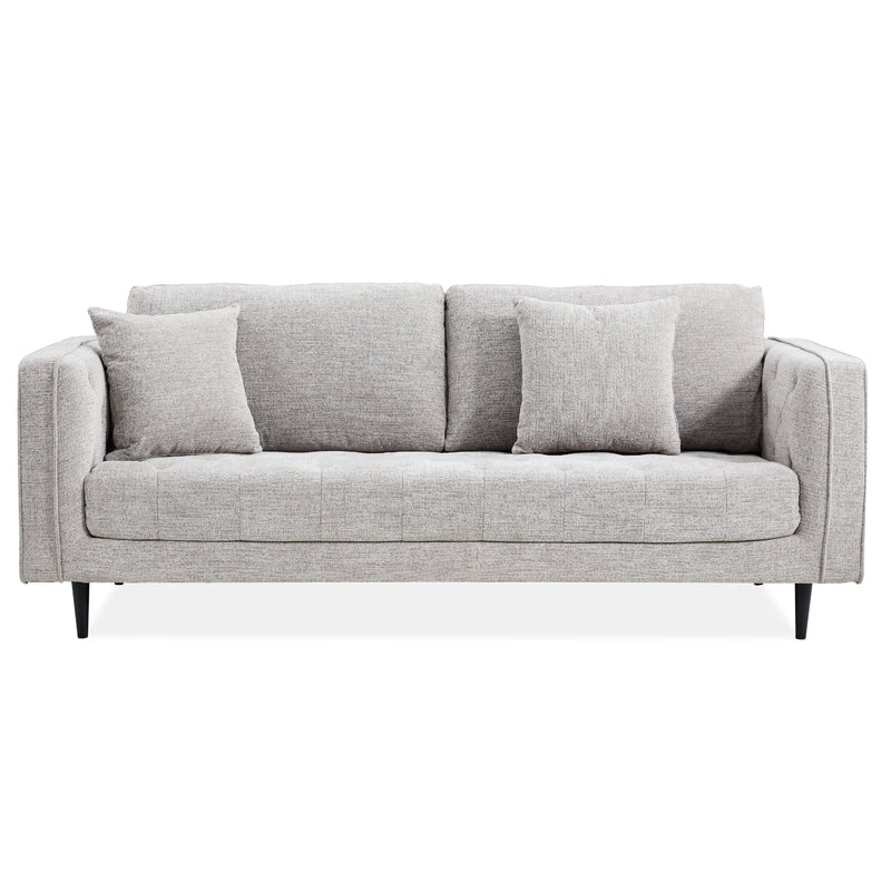 Jolie 3 Seater Sofa Fabric Uplholstered Lounge Couch - Quartz Payday Deals