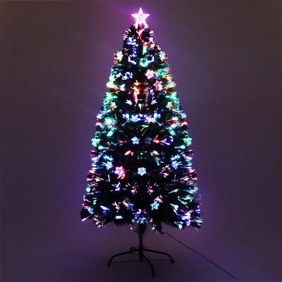 Jingle Jollys Christmas Tree 1.2M LED Xmas trees with Lights Multi Colour