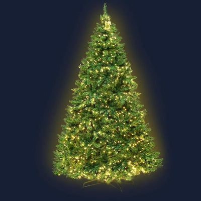 Jollys 2.1M 7FT Christmas Tree 1134 LED Bulbs Lights Warm White Bonus Bags