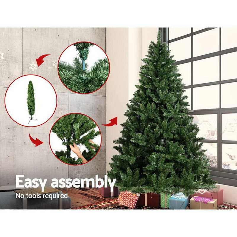 Jollys 2.1M 7FT Christmas Tree Xmas Decoration Green Home Decor Bonus Bags