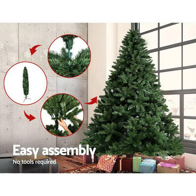 Jollys 2.4M 8FT Christmas Tree Xmas Decoration Green Home Decor Bonus Bags