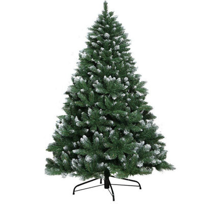 Jollys 2.4M 8FT Christmas Tree Xmas Decorations Snow Home Decor 1400 Tips Bonus Bag