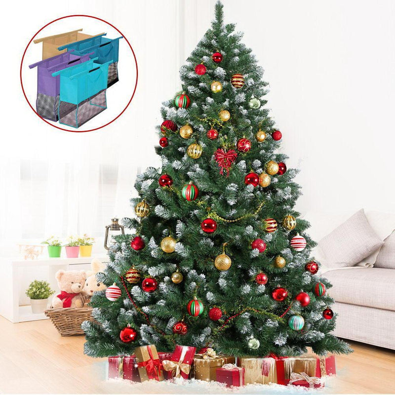 Jollys 2.4M 8FT Christmas Tree Xmas Decorations Snow Home Decor 1400 Tips Bonus Bag
