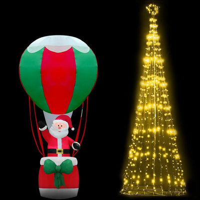 Jollys 5M LED Christmas Tree Lights LED 750pc Xmas Fibre Optic Inflatable Set