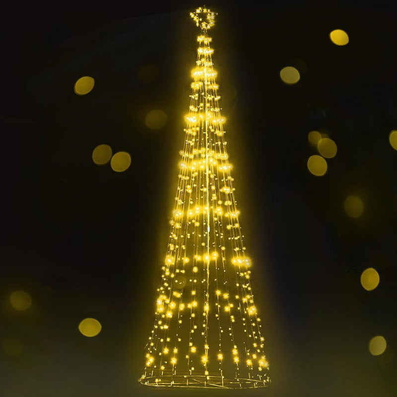 Jollys 5M LED Christmas Tree Optic Fiber Lights 750pc LED Warm White
